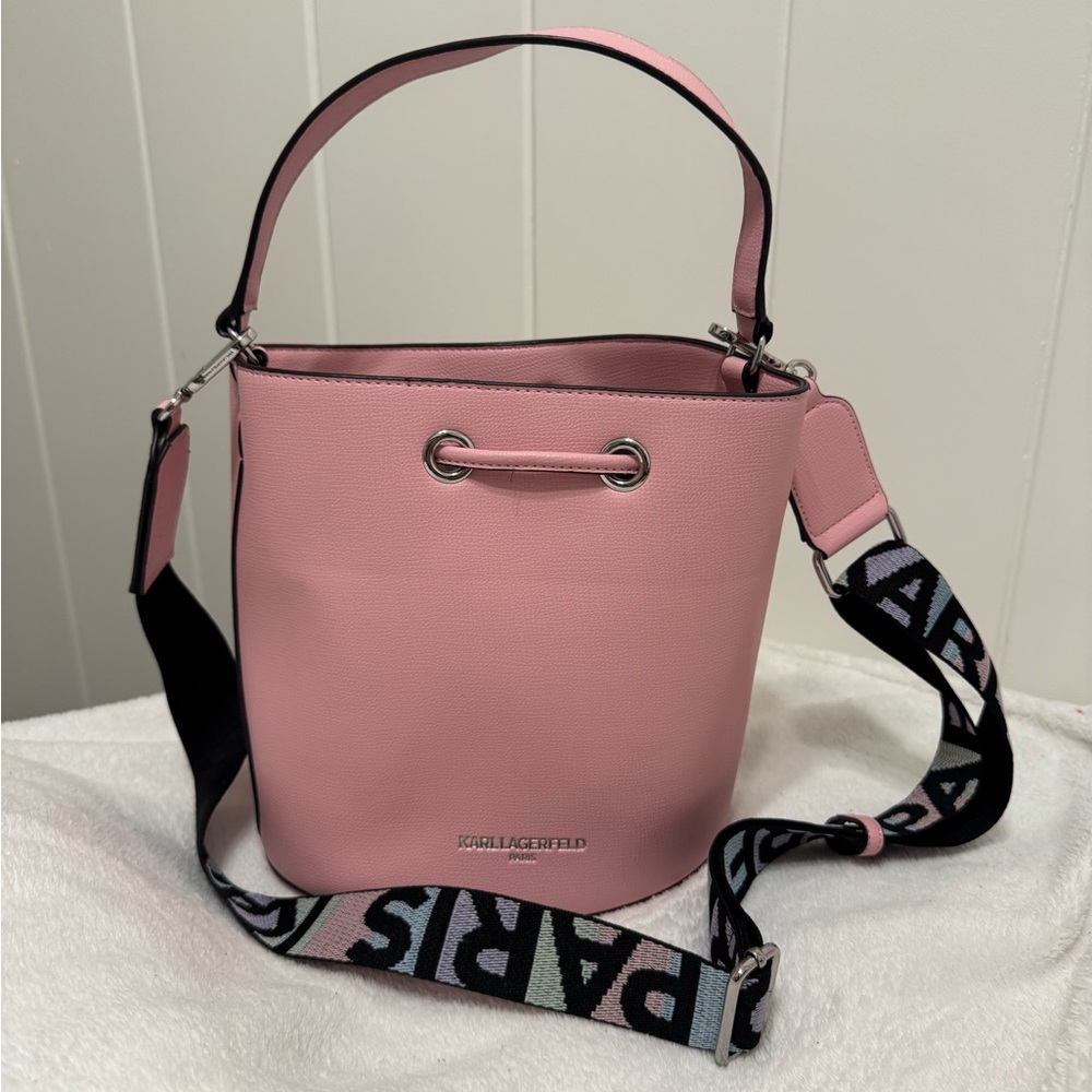 Karl Lagerfeld Pink Crossbody Bag - Picture 3 of 10